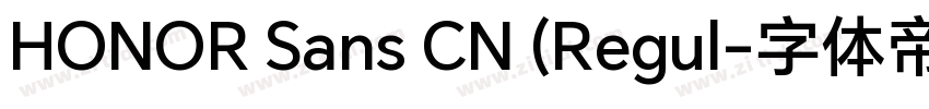 HONOR Sans CN (Regul字体转换